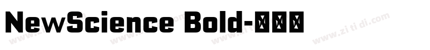 NewScience Bold字体转换